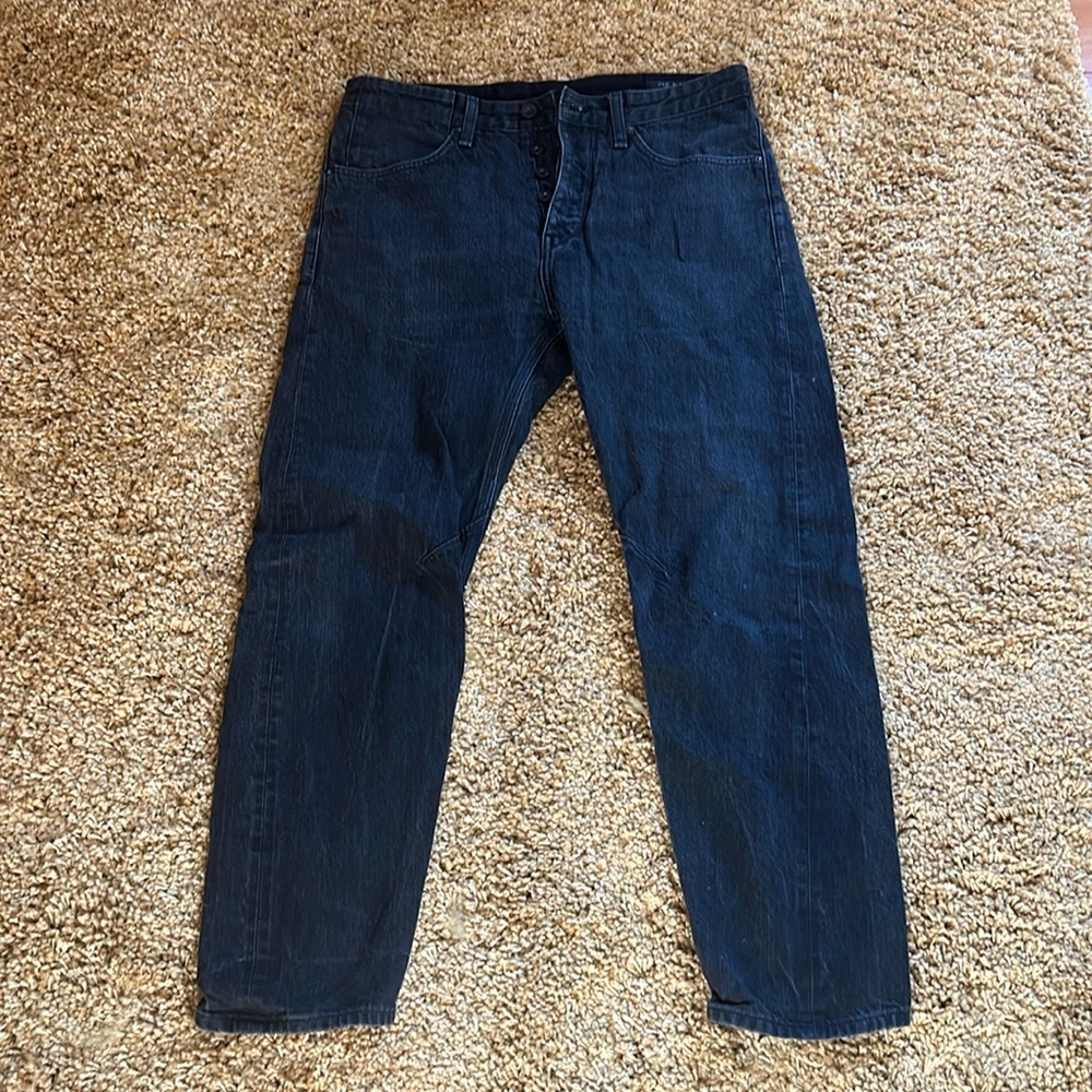 Rag and bone black faded jeans size 32
